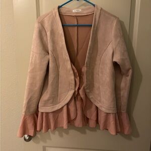 Pink Ruffle Women's Jacket